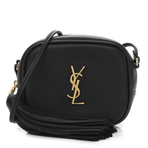 SAINT LAURENT Nappa Monogram Blogger Bag Black